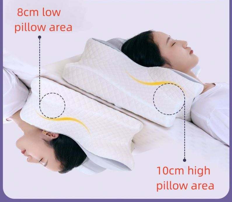 Orthopedic Neck Pillow | Cervical Memory Foam Pillow | Contour Support Pillow | Neck Pain Relief Pillow