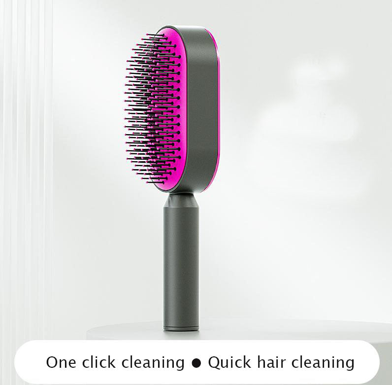 Pressing type cleaning design air cushion comb for women's long hair, specialized comb