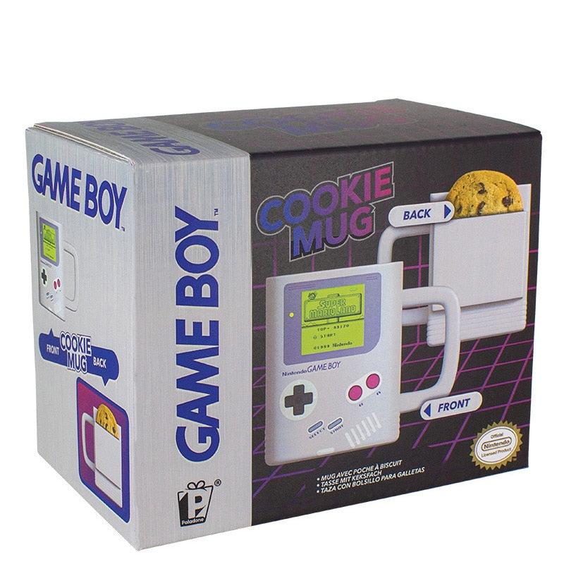 Game Boy Coffee Mug | Mug with Biscuit Holder | Game Boy Biscuit Mug | Ceramic Mug with Biscuit Holder