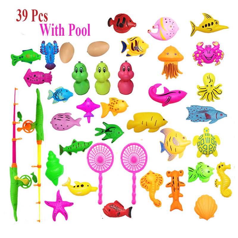 40pcs Fishing Toy Set | Magnetic Fishing Set | 40-Piece Fishing Game
| Inflatable Fishing Set