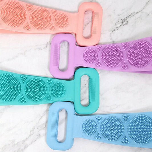 Silicone Bath Brush | Exfoliating Body Belt | Shower Body Brush | Exfoliating Silicone Belt