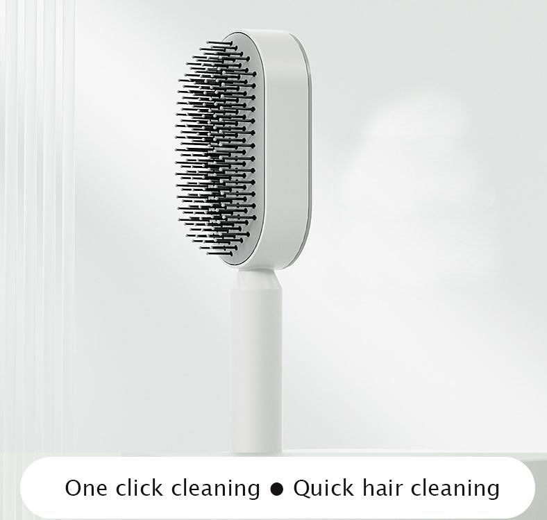 Pressing type cleaning design air cushion comb for women's long hair, specialized comb