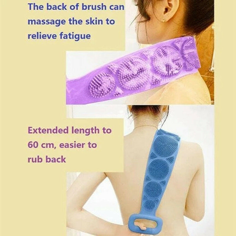 Silicone Bath Brush | Exfoliating Body Belt | Shower Body Brush | Exfoliating Silicone Belt