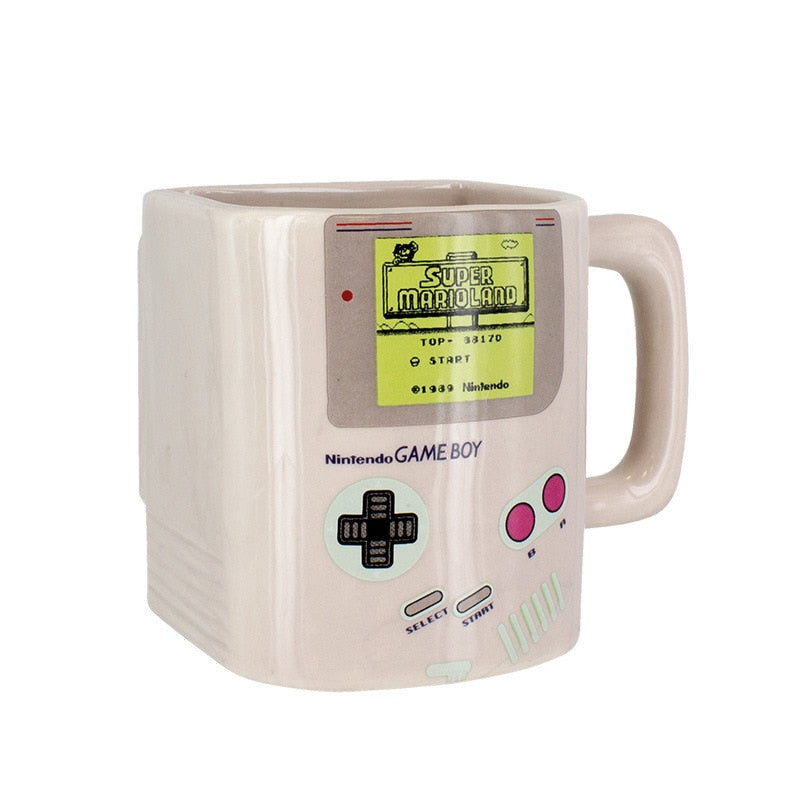 Game Boy Coffee Mug | Mug with Biscuit Holder | Game Boy Biscuit Mug | Ceramic Mug with Biscuit Holder