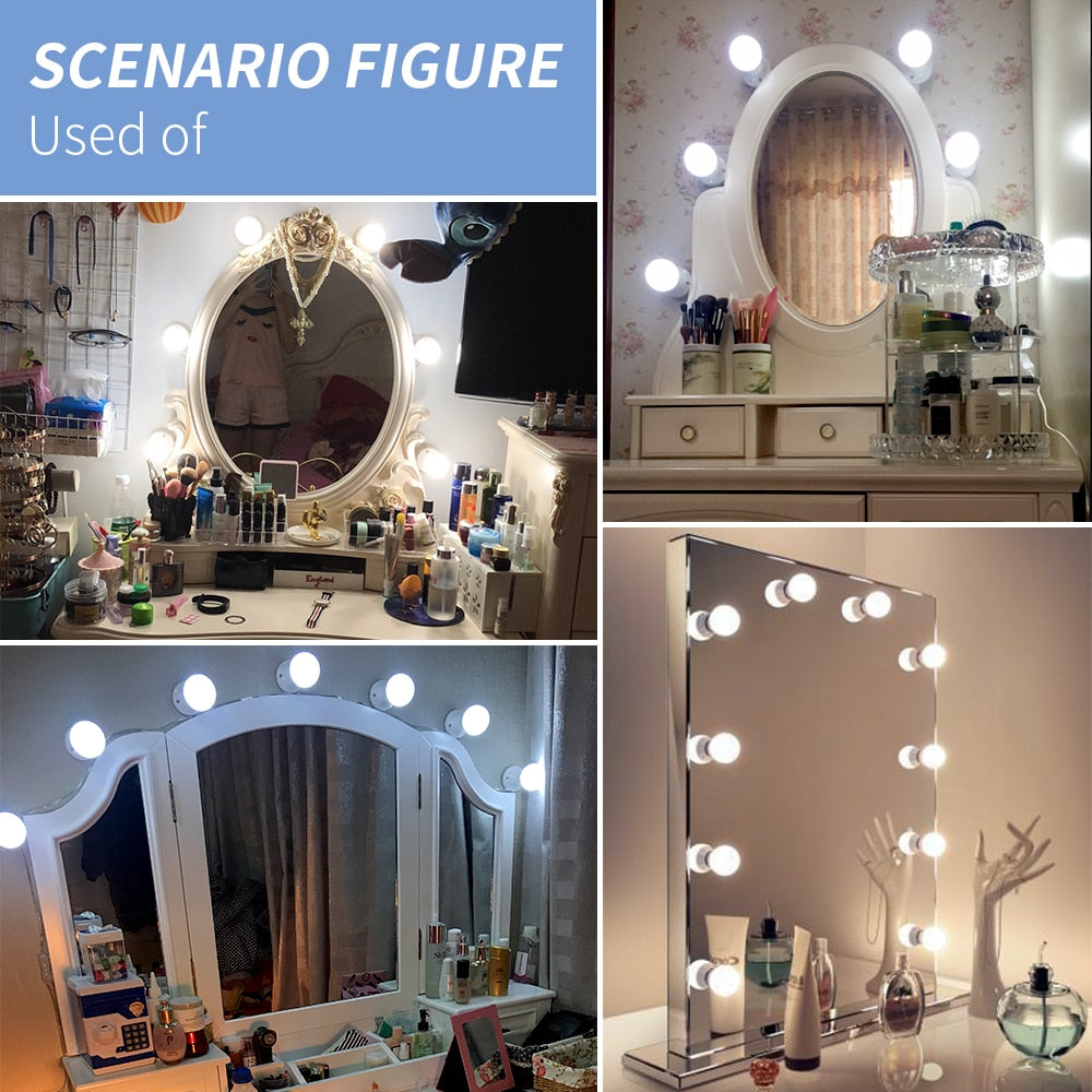 Vanity Hollywood Style LED Mirror Light bulbs