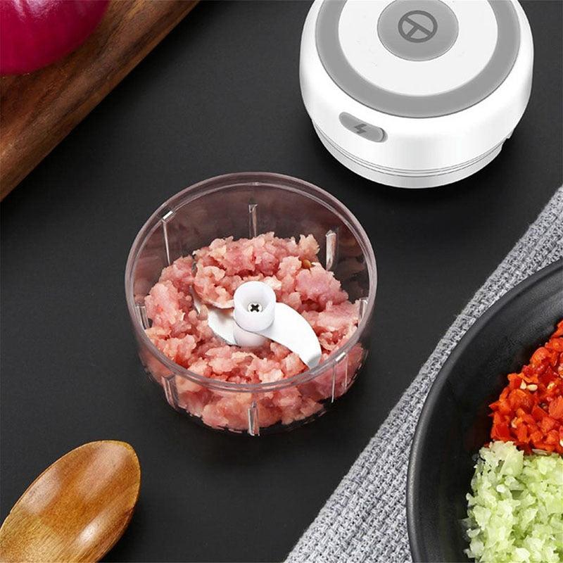 USB Electric Garlic Chopper | Wireless Garlic Mincer | Mini USB Garlic Grinder | Electric Garlic Crusher