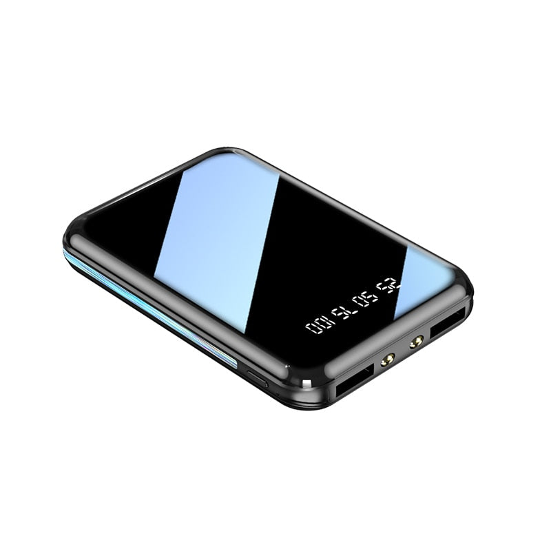 Mini Mirror Screen LED Digital Display 20000mAh Powerbank