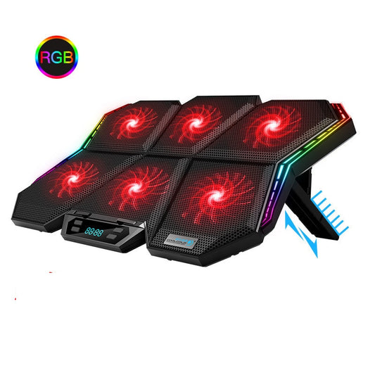 Laptop Cooler with RGB | RGB Gaming Laptop Cooler | Six-Fan Laptop Cooling Pad | Gaming Laptop Cooling Pad