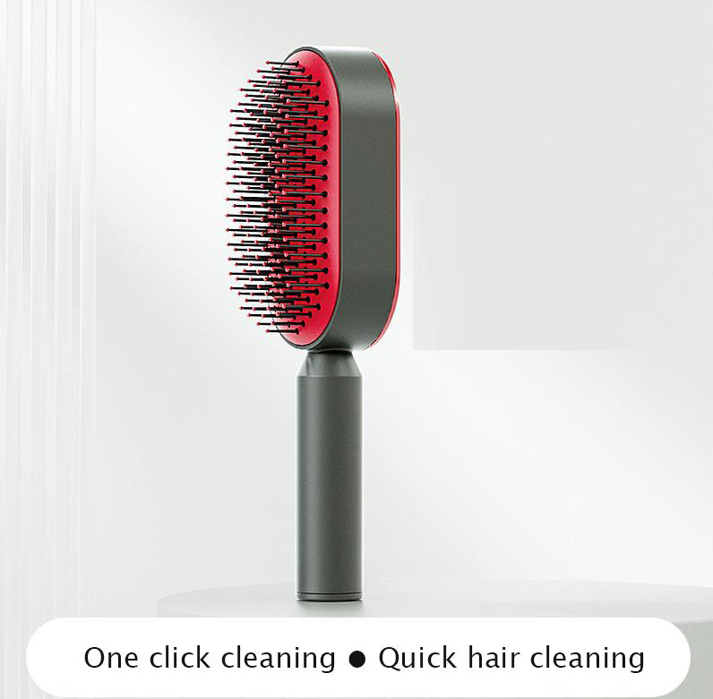 Pressing type cleaning design air cushion comb for women's long hair, specialized comb