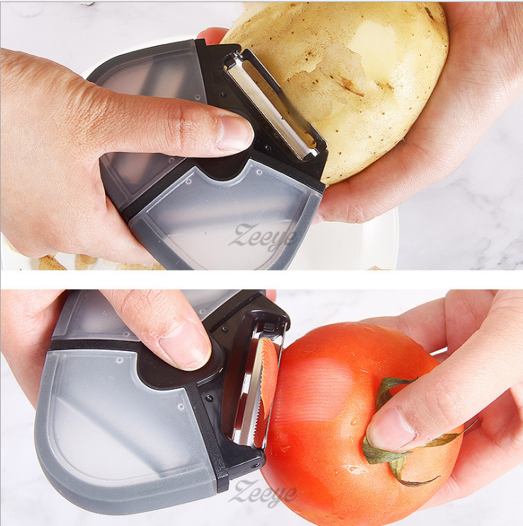 Multi-Function Peeler 3-in-1 | 3-in-1 Vegetable & Fruit Peeler | Triple-Action Peeler
 | All-in-One Peeler Tool