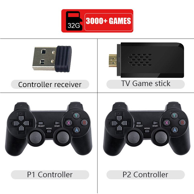 4K Game Console | 4K Game Stick |
Retro Game Console |
4K TV Game Stick