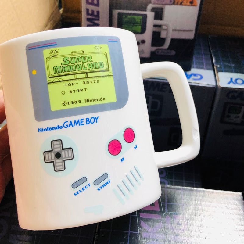 Game Boy Coffee Mug | Mug with Biscuit Holder | Game Boy Biscuit Mug | Ceramic Mug with Biscuit Holder