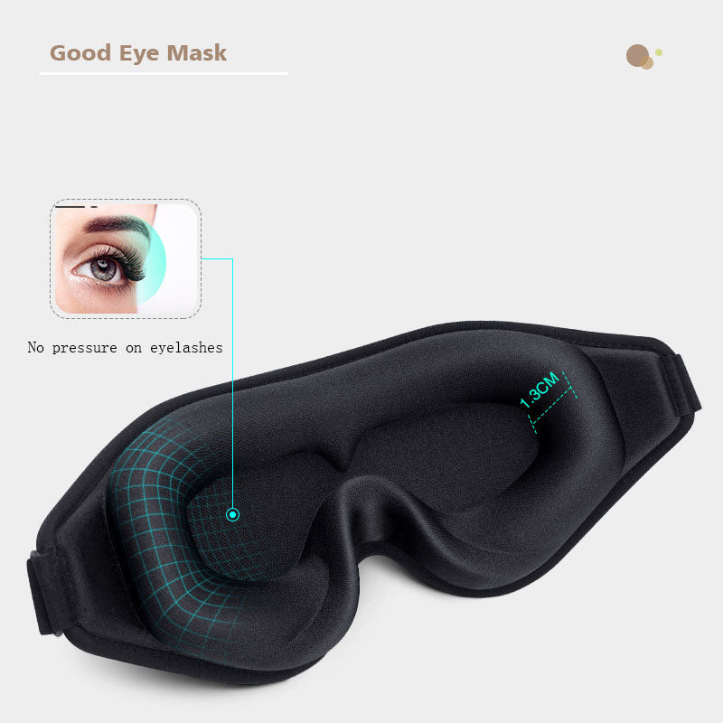 Contoured Sleep Mask | 3D Comfort Eye Mask | Padded 3D Sleep Mask | 3D Relaxation Eye Mask