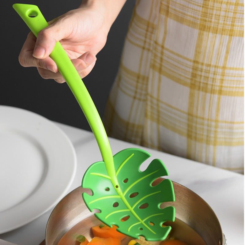 Leaf Shaped Spoon | Turtle Back Spoon | High Temp Spoon | Leaf Design Spoon