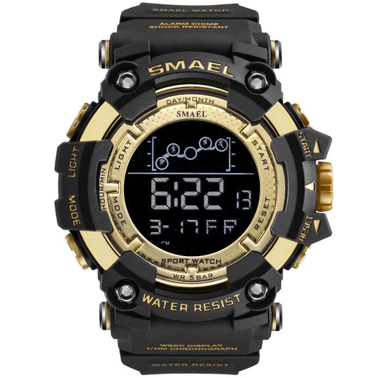 SMAEL Mens Military Watch LED Digital Display